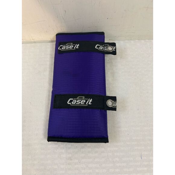 Case it nylon pencil pen holder for notebook purple - Picture 3 of 5